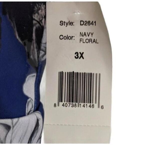 Alexia Admor Dress Fit & Flare Mini Cap Sleeve Blue Floral Size 3X - Picture 5 of 9